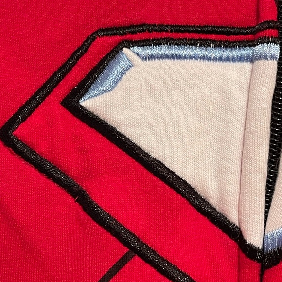 Iron man Marvel Full Zip Hooded Jacket Boys Size XL (14/16) Red/Multicolor - Picture 7 of 10